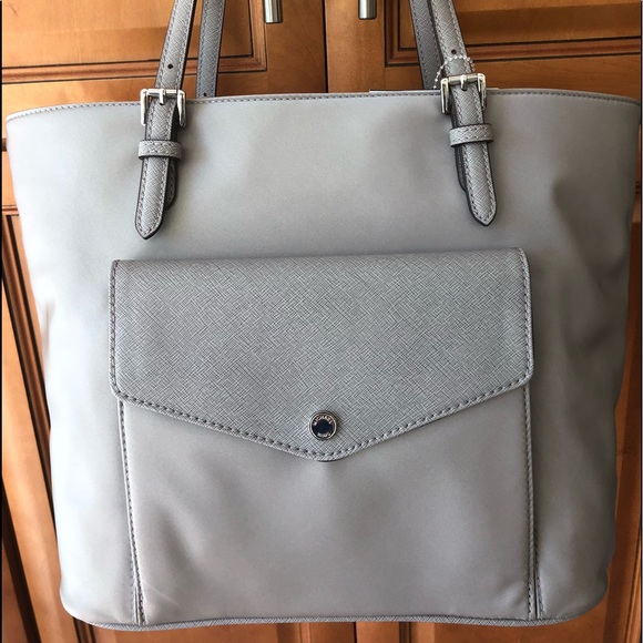 MICHAEL Michael Kors Handbags - SOLD!!! NWT Michael Kors Jet Set Grey Lg Pocket MF